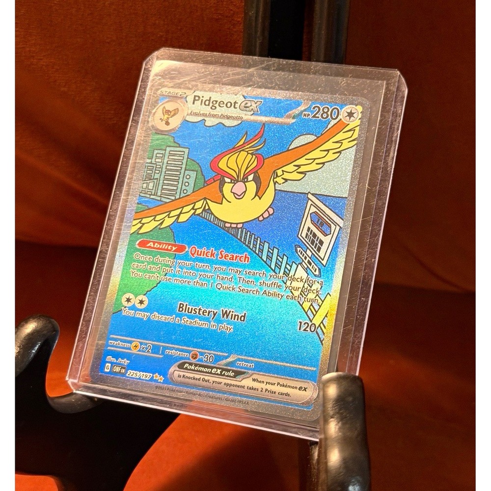 Pidgeot ex 225/197 Special Illustration Rare - Obsidian Flames Pokémon TCG